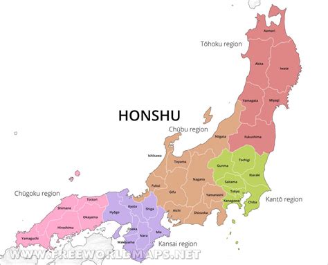 largest city in chugoku region of western honshu|Shimane Map .